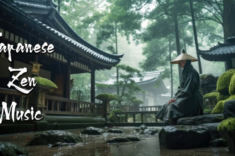 Serenity of Rain day with Japanese Flute Music - Japanese Zen Music For Meditation, Healing