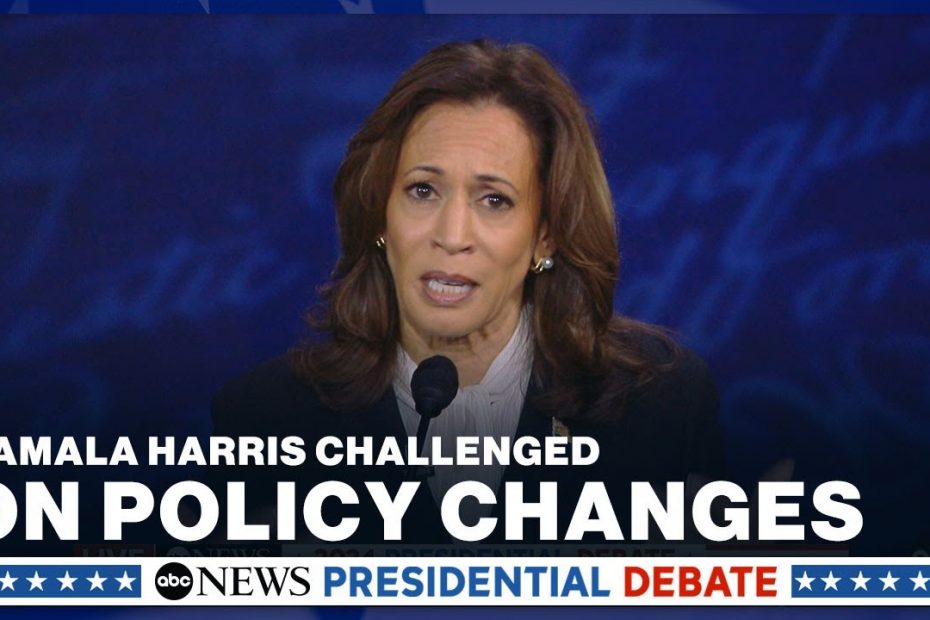 Kamala Harris challenged on policy changes on key campaign issues during ABC News Debate