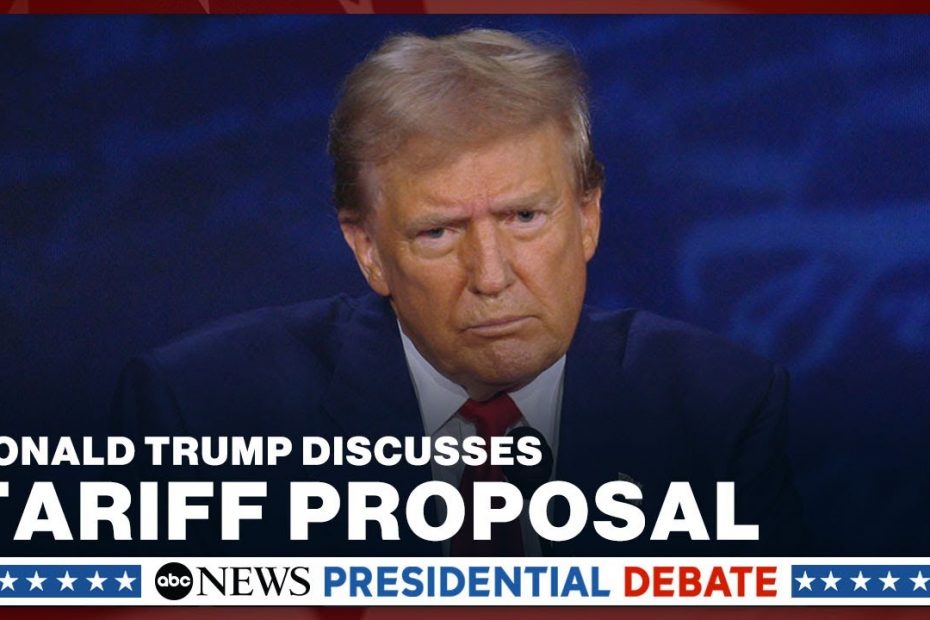 Trump discusses tariff proposal in ABC News debate