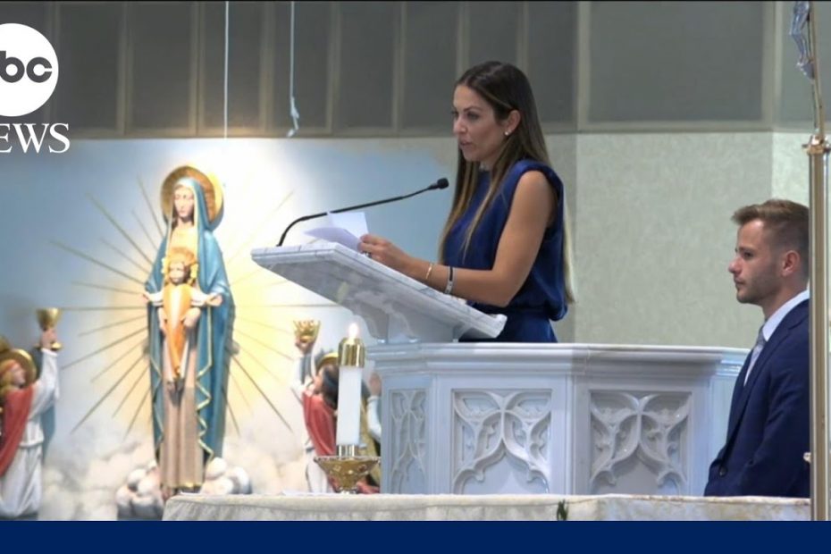 Johnny Gaudreau's widow announces pregnancy with their 3rd child at memorial service