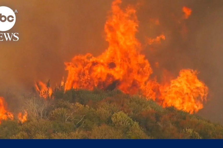Thousands forced to evacuate as California wildfires rage