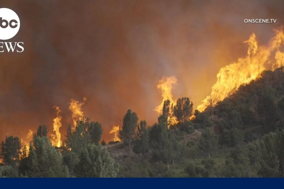 Explosive California wildfire forces hundreds of evacuations