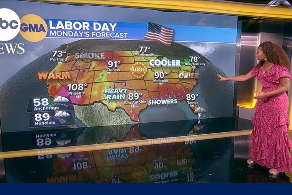 Weather forecast ahead of Labor Day weekend travel rush home