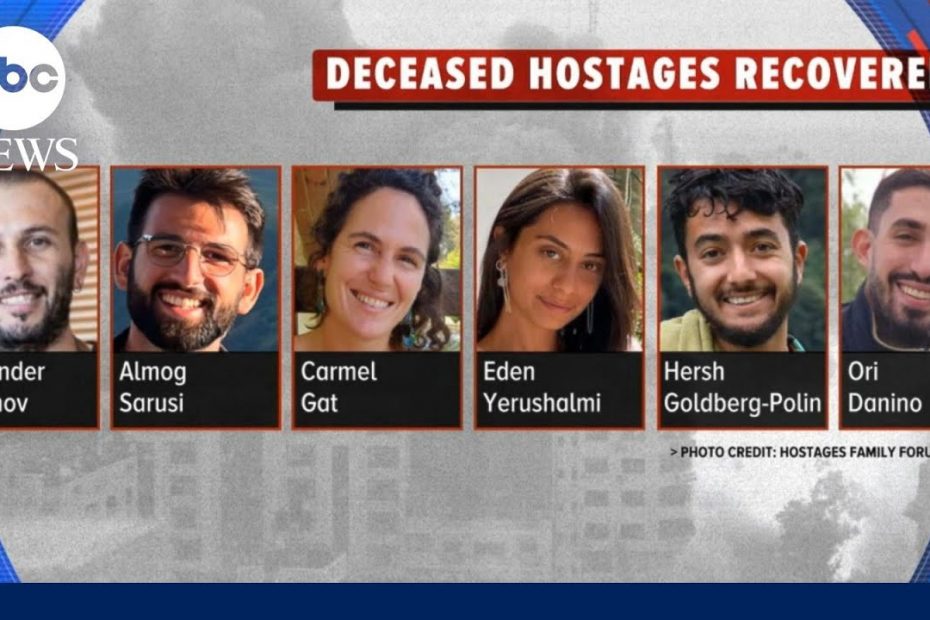 IDF recovers bodies of 6 hostages, including Hersh Goldberg-Polin