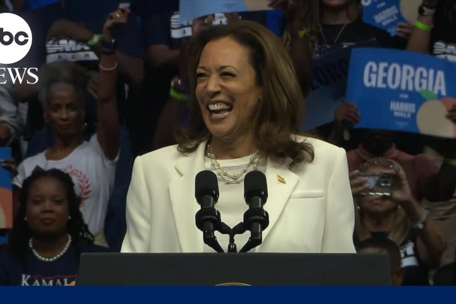 Harris delivers remarks at Georgia rally