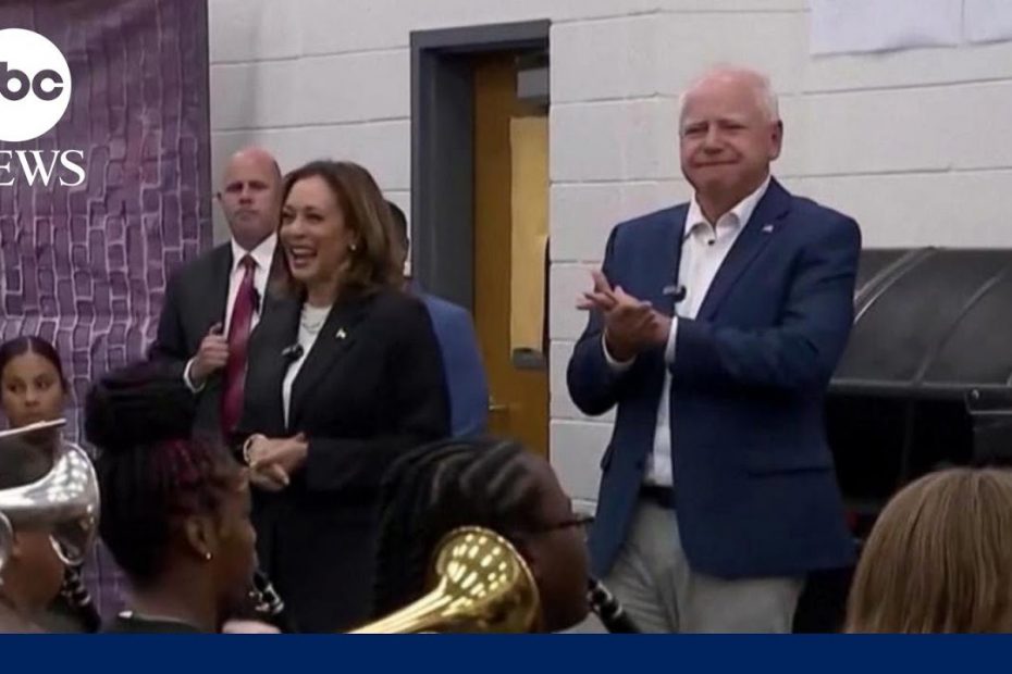 Vice President Kamala Harris and Gov. Tim Walz campaign in battleground state of Georgia