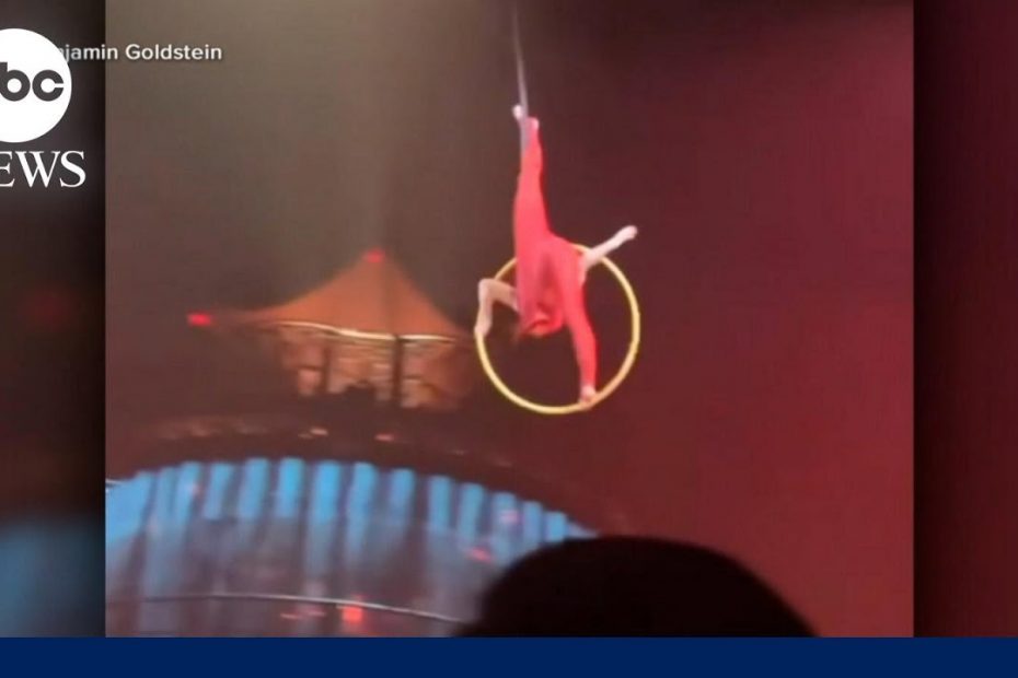 Cirque du Soleil aerialist falls mid-stunt