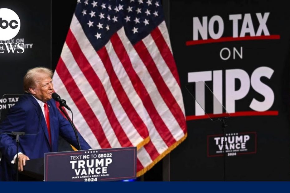 Former President Trump to talk about 'no tax on tips' policy