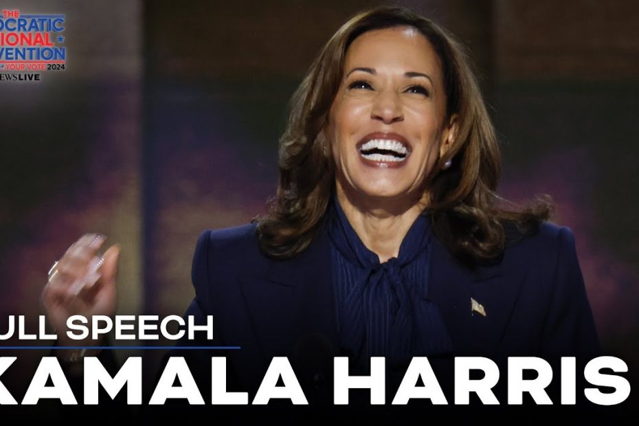 FULL SPEECH: Kamala Harris takes Donald Trump head-on in DNC address