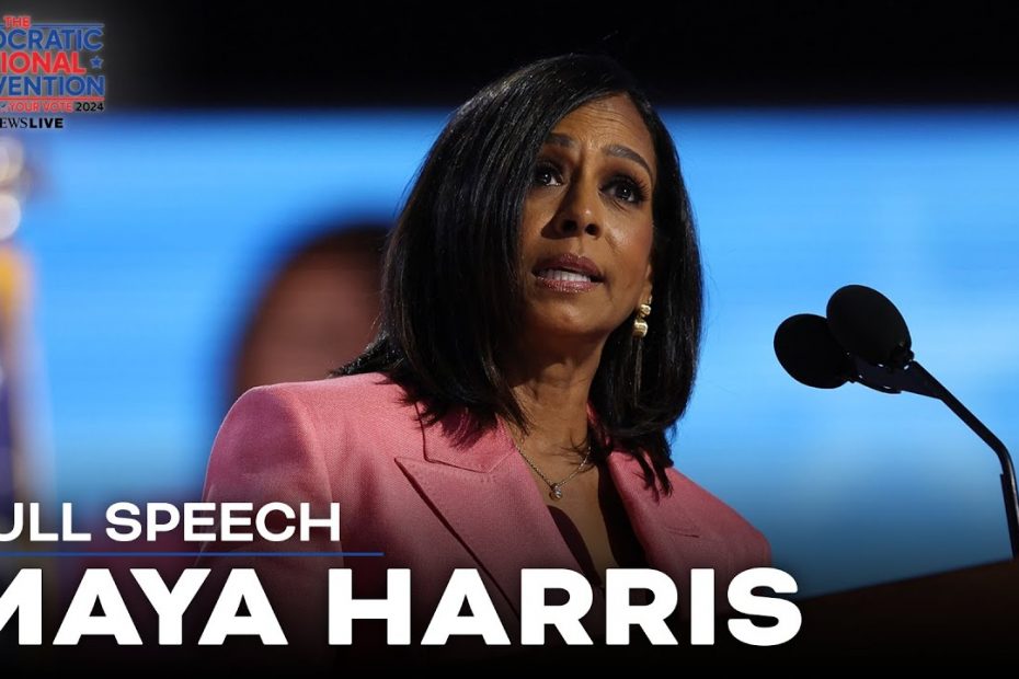 FULL SPEECH: Maya Harris tells DNC: Kamala is 'fighting for each of us'