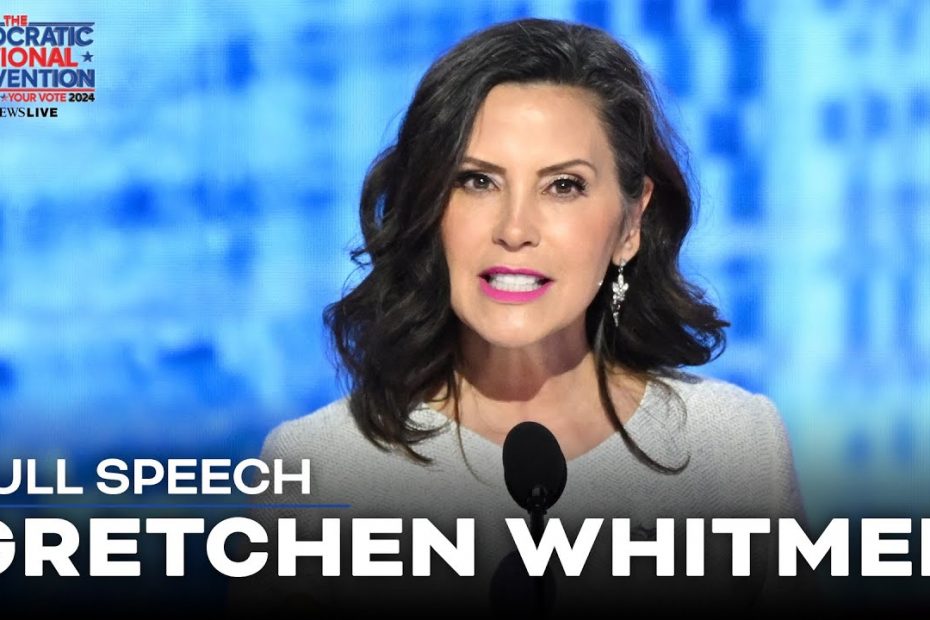 FULL SPEECH: Gretchen Whitmer calls Harris a ‘total bad---’