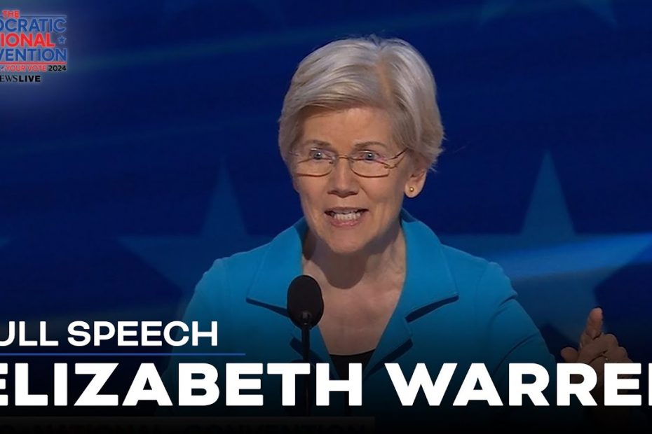 FULL SPEECH: Elizabeth Warren says she wouldn't trust Trump or Vance to 'move my couch'
