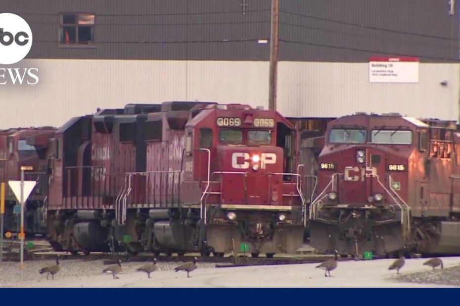 Canadian freight rail strike could affect US supply chain