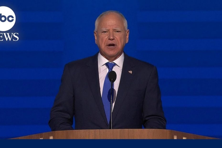 Walz says 'never underestimate' a teacher during DNC speech