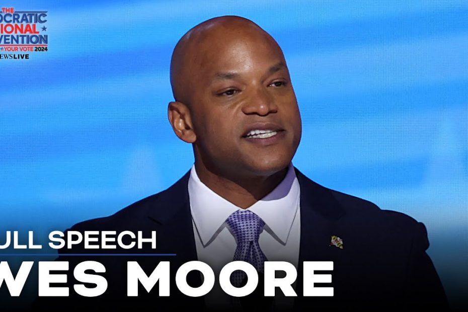 Wes Moore touts leadership after bridge collapse during his DNC speech