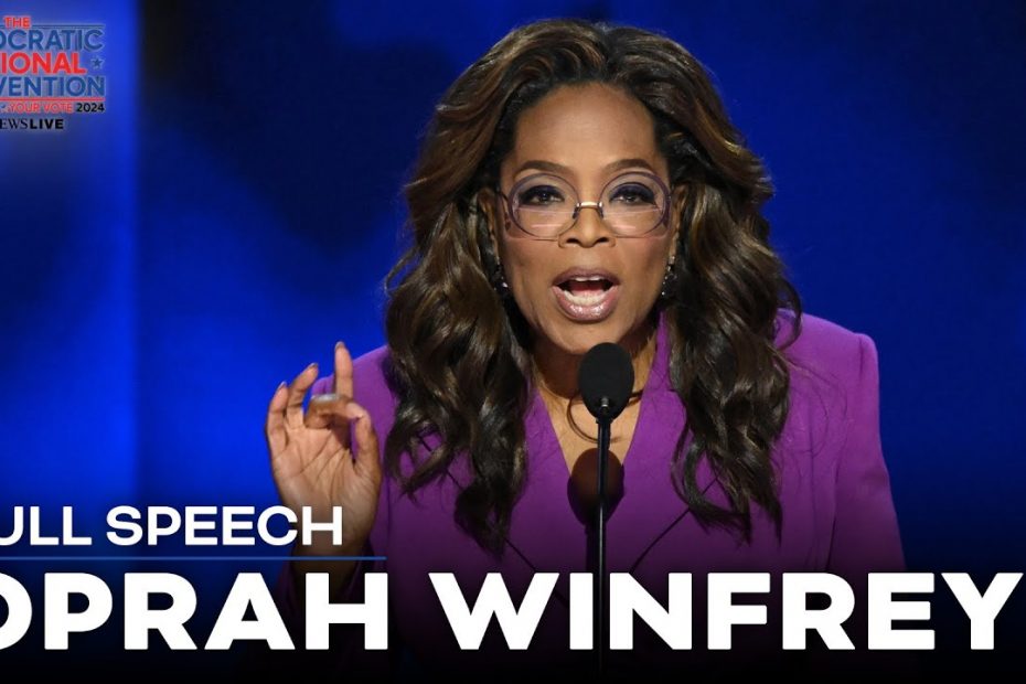 FULL SPEECH: Oprah takes indirect jabs at Trump and Vance