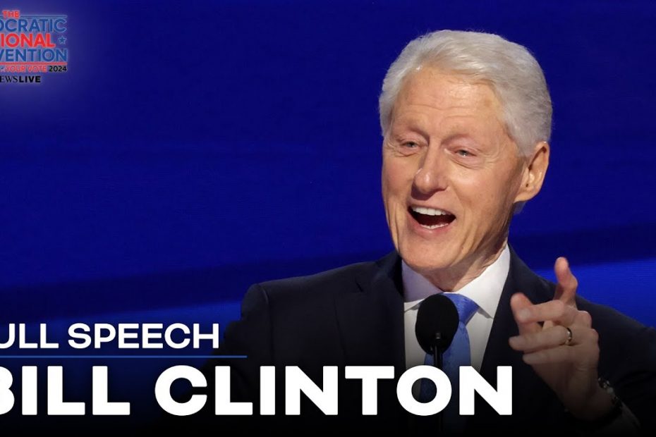 FULL SPEECH: Bill Clinton tells DNC there is 'clear choice' in election