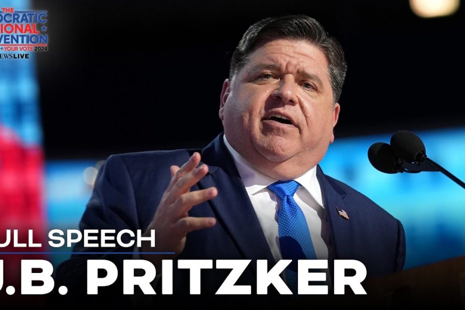 FULL SPEECH: JB Pritzker hits at Trump for being 'rich' in 'stupidity' at the DNC