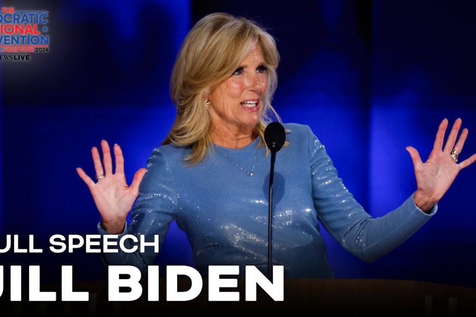 FULL SPEECH: First lady Dr. Jill Biden takes the stage at the DNC