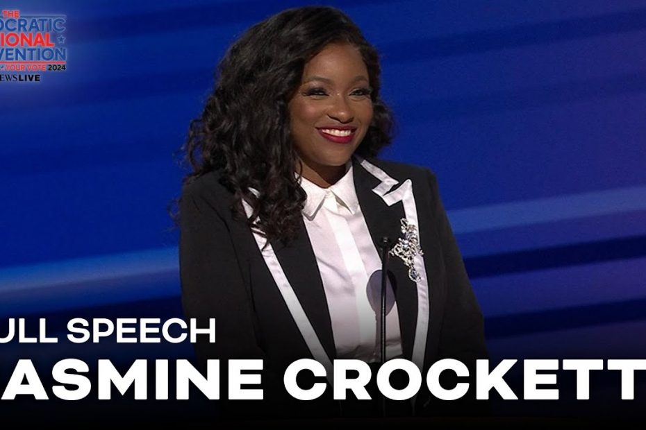 FULL SPEECH: Texas Rep. Jasmine Crockett addresses the DNC