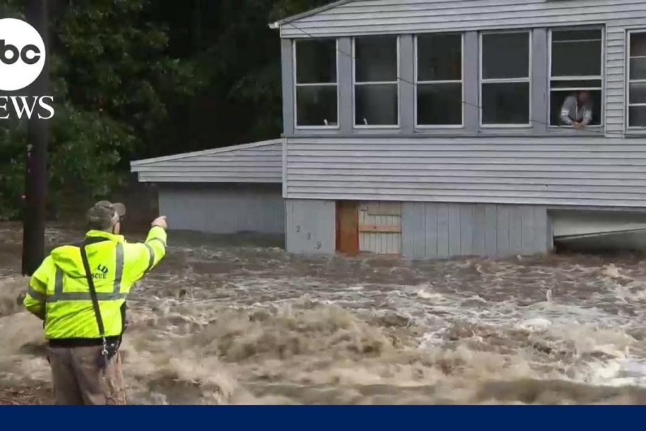 Severe storms cause flooding in Northeast, need for urgent water rescues