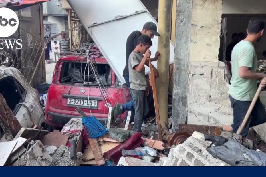 Fallout from Israeli strike on school-turned-shelter in Gaza