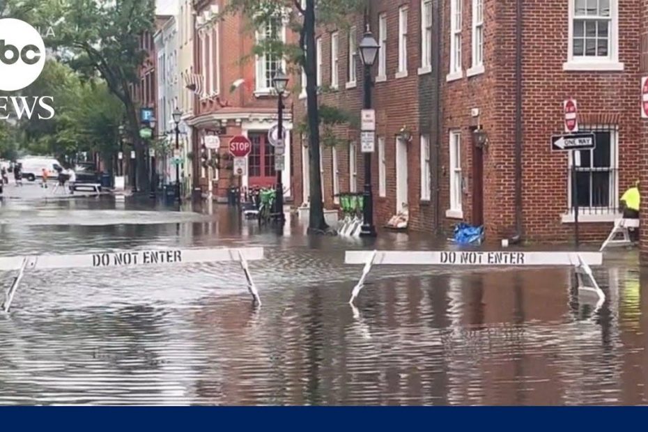 Flash flood threats from South Carolina to New York and New England
