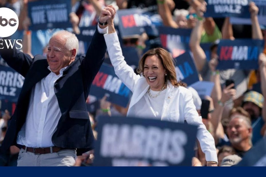 Kamala Harris hits the campaign trail with Tim Walz