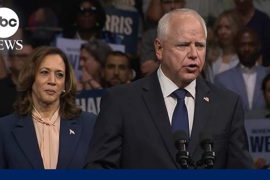 New data reveals how Americans view Democratic vice presidential pick Gov. Tim Walz
