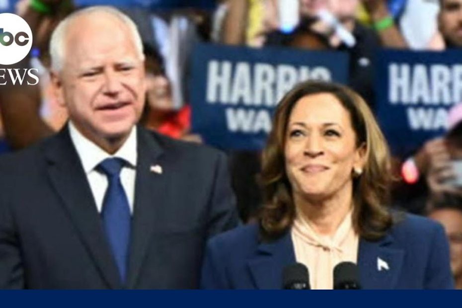 Kamala Harris, Tim Walz make first appearance as running mates