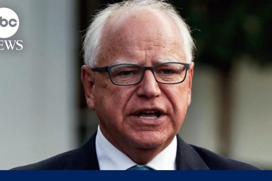 Kamala Harris poised to pick Minnesota Gov. Tim Walz as vice presidential running mate