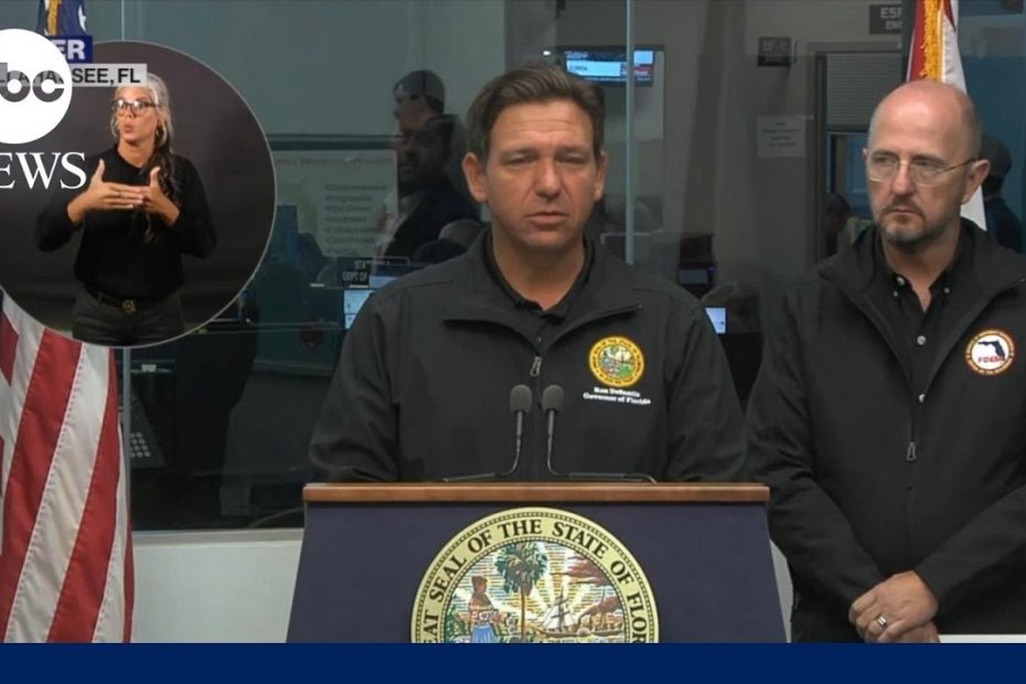 Gov. DeSantis provides update on Tropical Storm Debby