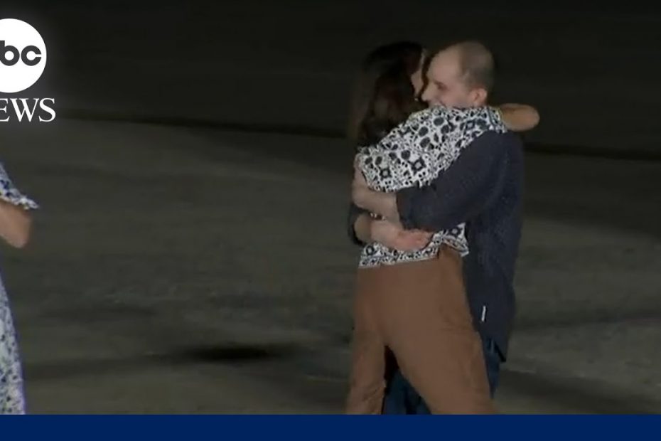Emotional moment as Americans freed from Russia in historic prisoner swap arrive in the U.S.