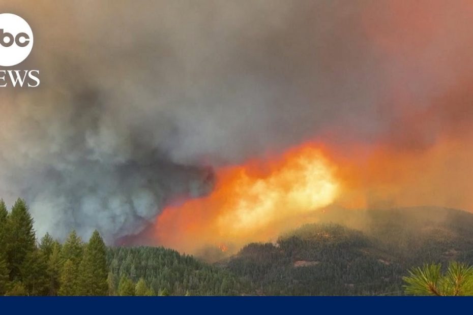Massive wildfires burn through California