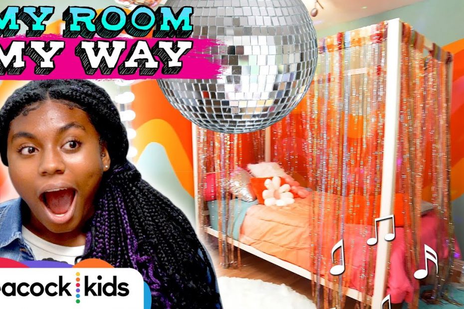 Sisters Get a Funky New Disco Dance Room! | Kids Room Makeover | MY ROOM MY WAY