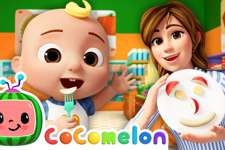 Apples & Bananas Songs! Grocery Store + Giggles Version | CoComelon Nursery Rhymes & Kids Songs