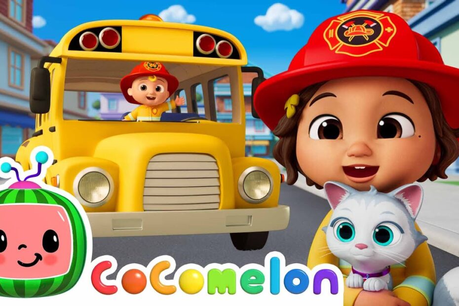 Wheels on the Bus - Rocket Rescue! | CoComelon Nursery Rhymes & Kids Songs