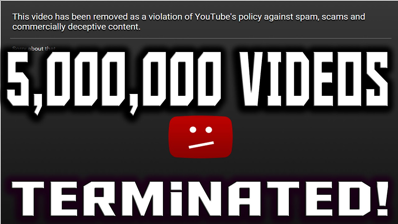 Spam404 Has Terminated 5,000,000 Videos (Including Pewdiepie)
