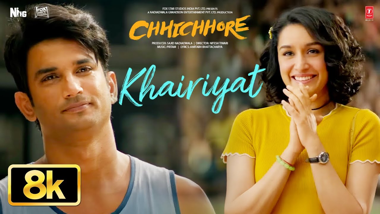 KHAIRIYAT 8K – BONUS TRACK | Sushant Singh Rajput, Shraddha Kapoor |Arijit Singh |Pritam |Chhichhore