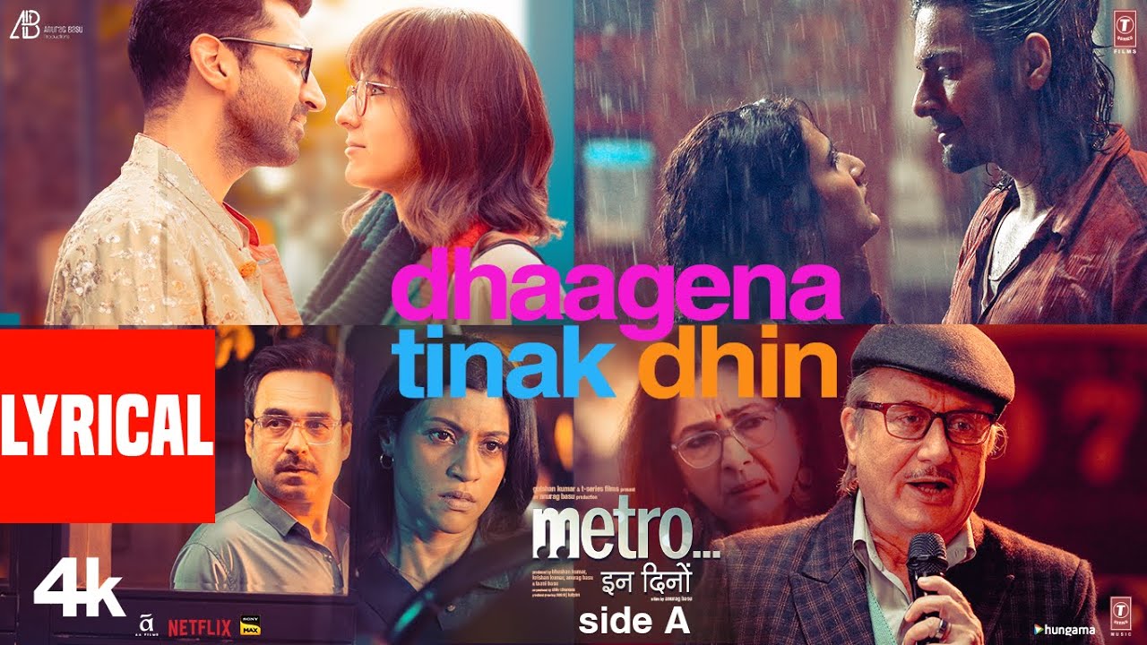 Dhaagena Tinak Dhin (Lyrical Video): Sachet Tandon, Akasa Singh |Pritam |Mayur Puri |Metro…In Dino