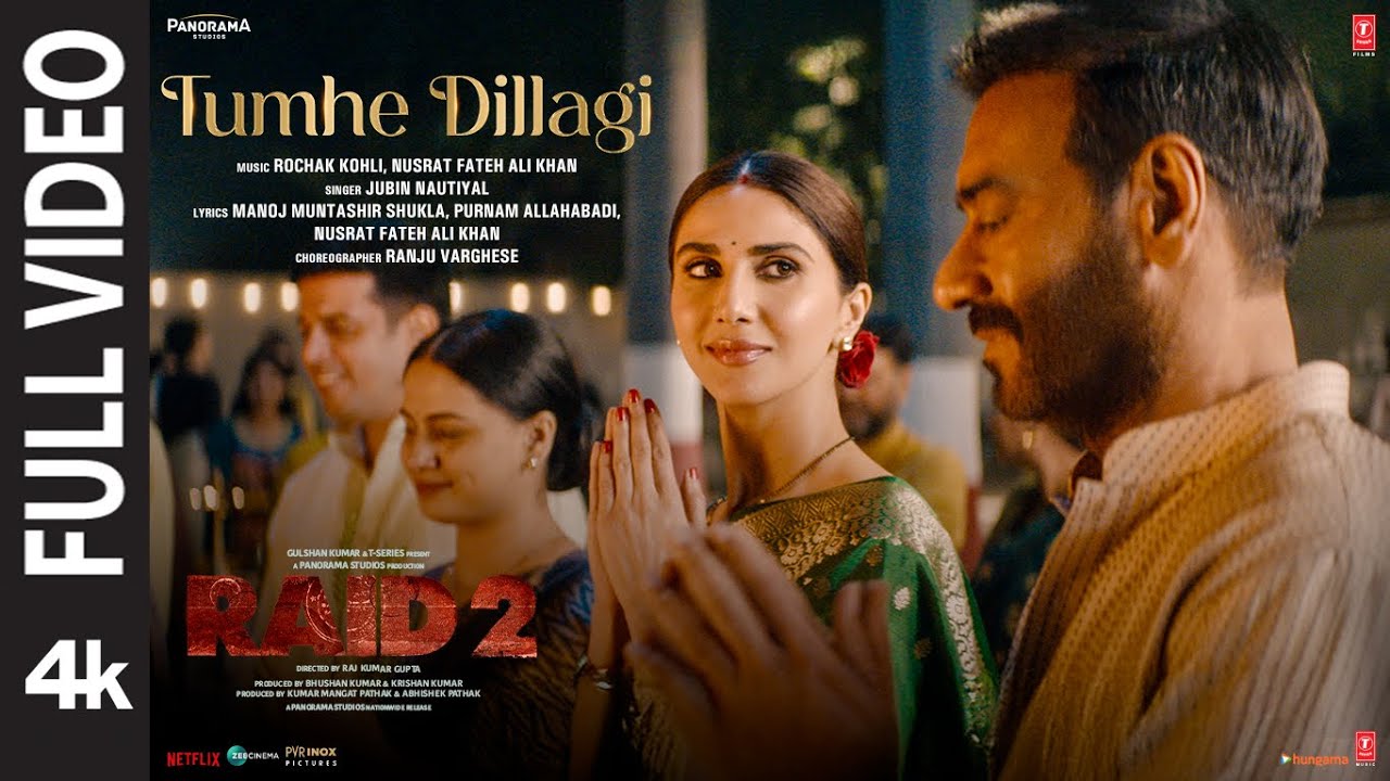 TUMHE DILLAGI (Full Video): Ajay Devgn |Jubin Nautiyal |Vaani Kapoor |Rochak Kohli,Manoj M | RAID 2