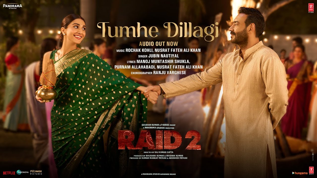 RAID 2: Tumhe Dillagi (Audio) | Ajay D | Jubin Nautiyal,Rochak Kohli,Nusrat Fateh,Manoj M,Purnam A