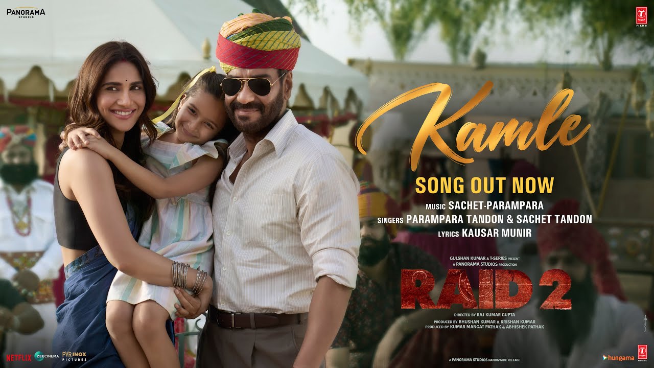 RAID 2: KAMLE (Song) | Ajay Devgn | Vaani Kapoor | Sachet – Parampara | Kausar Munir | Bhushan Kumar