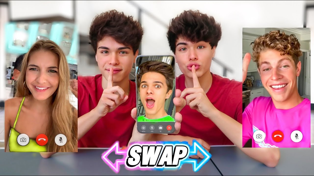 Twin Swap Facetime Prank on Our Friends!!