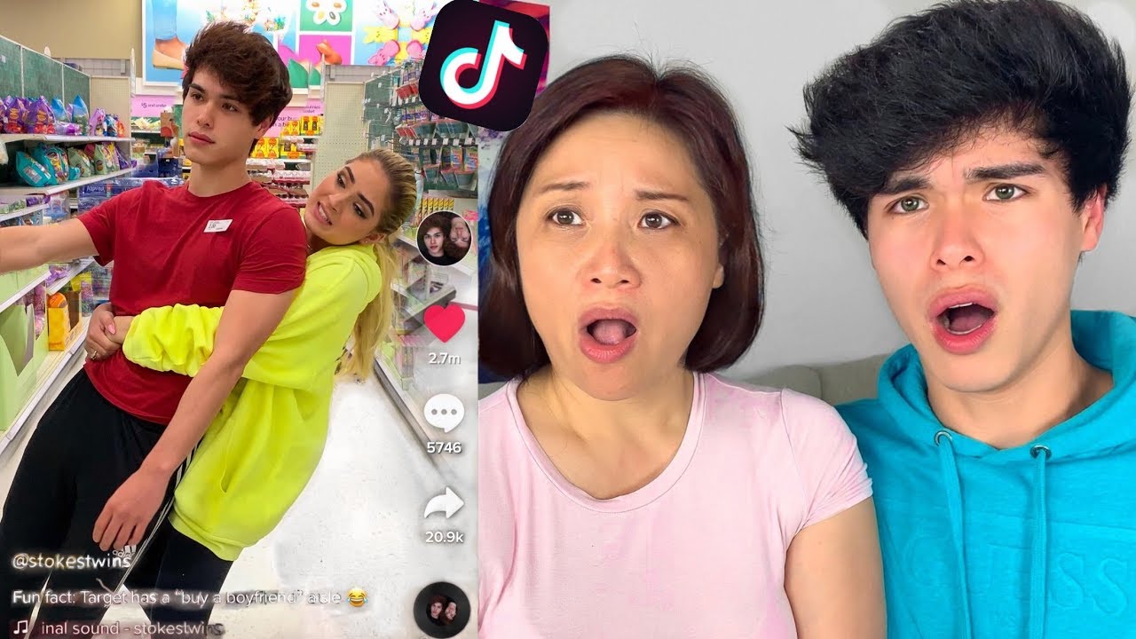 REACTING TO CRAZY TIKTOK TRENDS w/ MOM