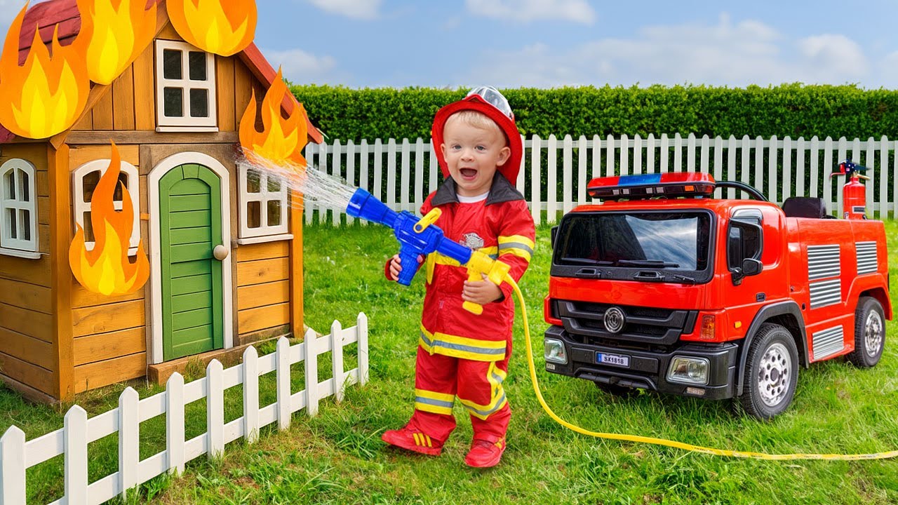 Fireman Adam  + More TOP Videos For Kids by Diana and Roma