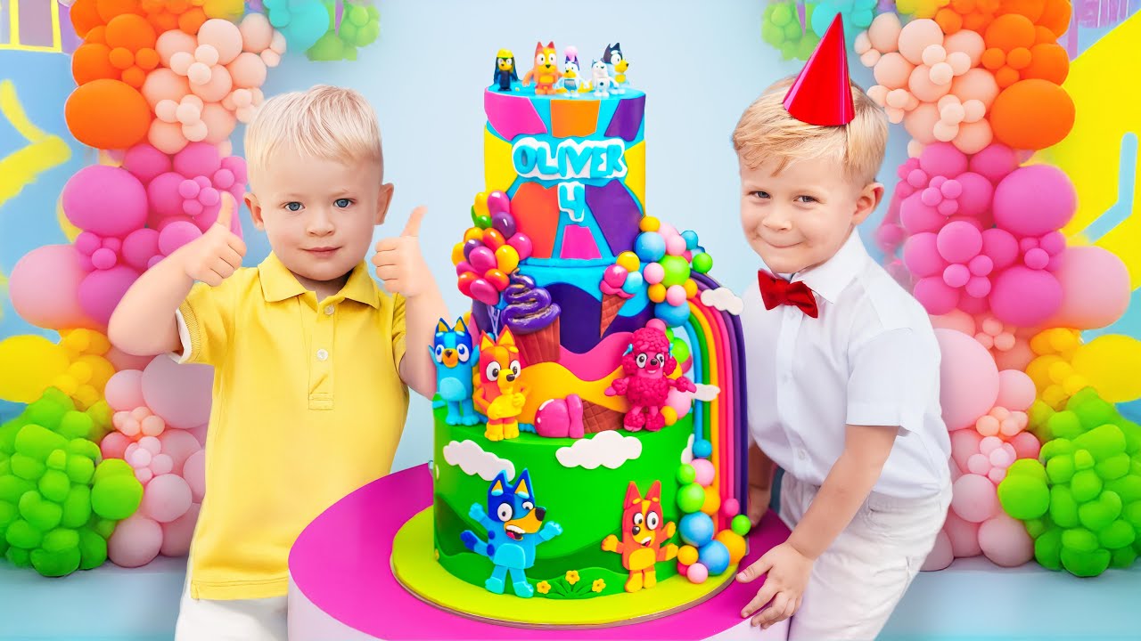 Oliver’s 4th Birthday Party in BLUEY Style!