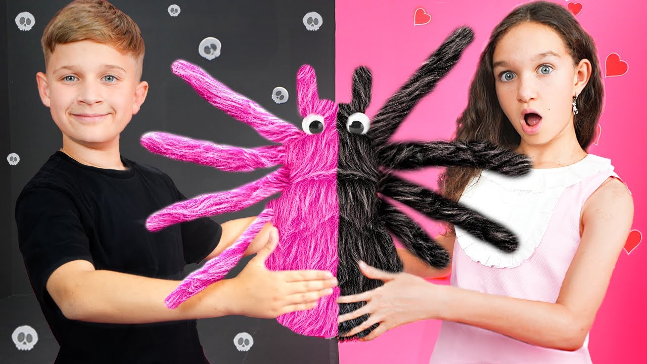 Pink vs Black Challenge   What Color is Better?
