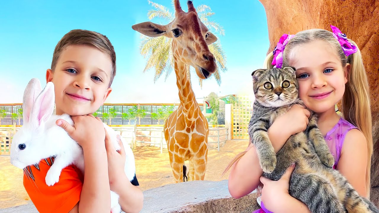 Diana and Roma – Funny Videos with Cat and Other Animals