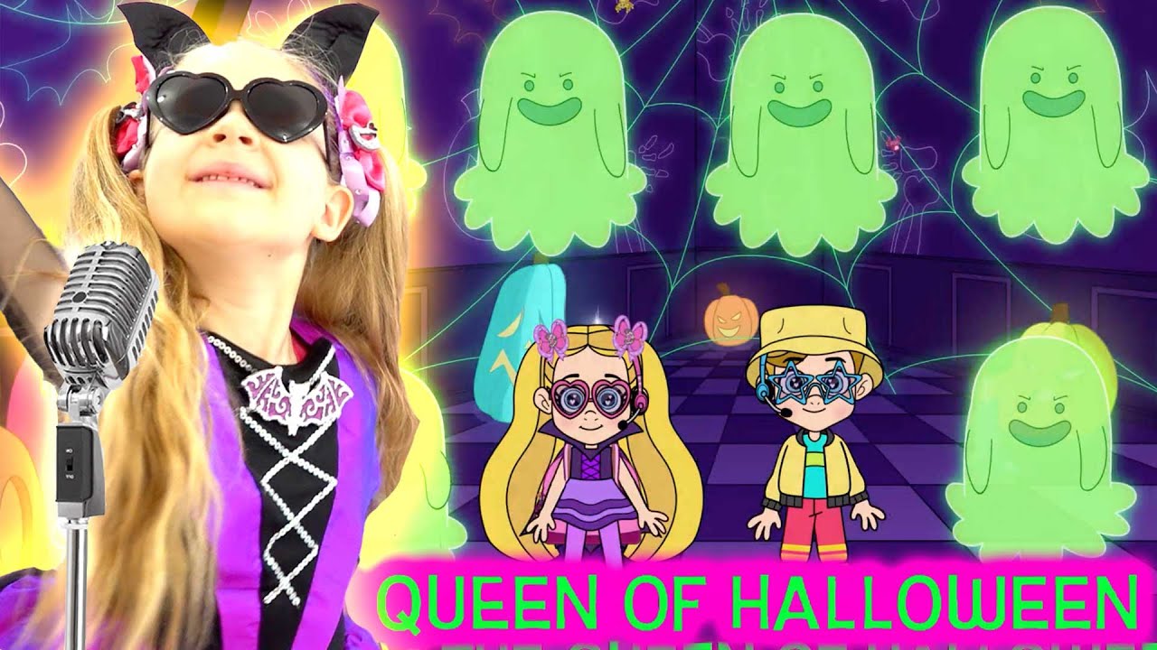 Diana and Roma Sing Along Music Video! “Queen of Halloween” with Lyrics!